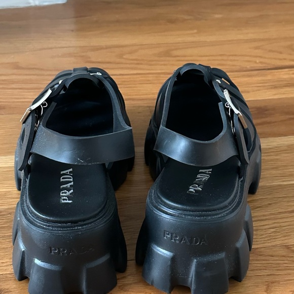 Prada Monolith Women’s Rubber Sandals - Picture 3 of 7